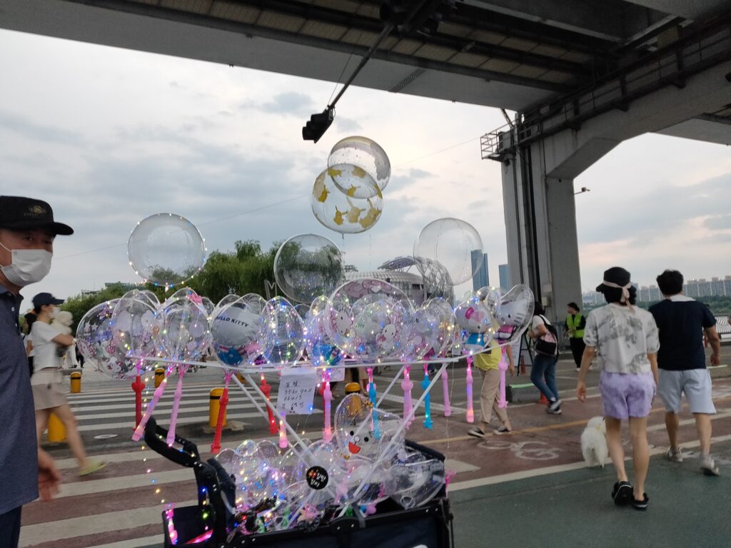 盤浦漢江公園　月光レインボー噴水　子連れ韓国