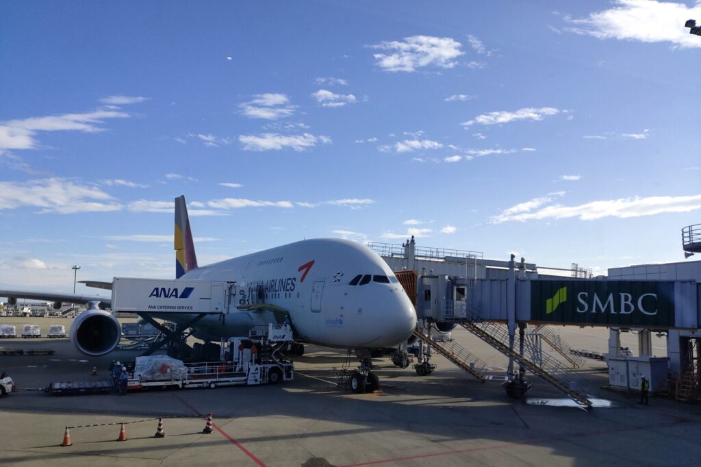 アシアナ航空の飛行機